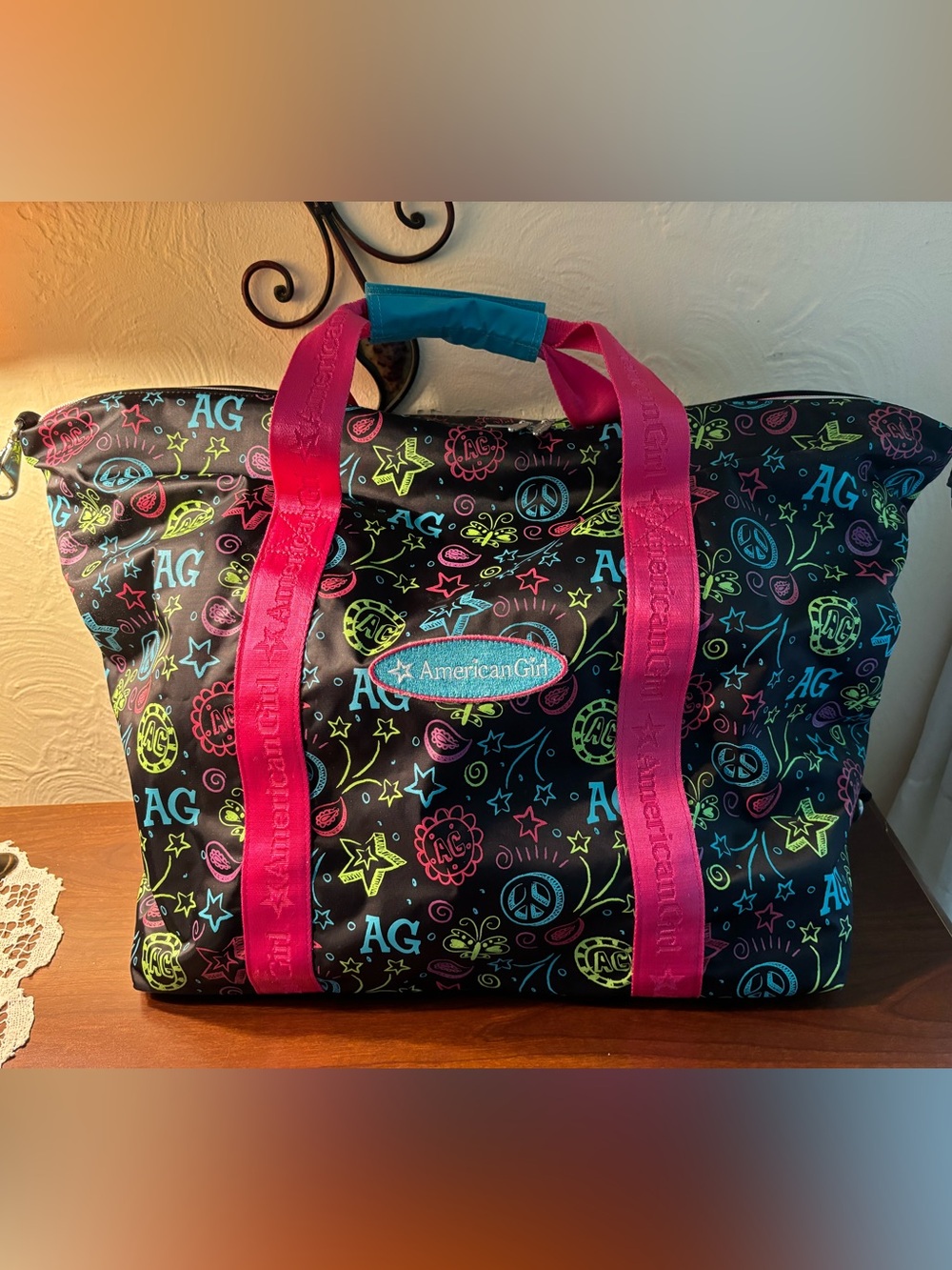 Euc American girl storage bag for 18 inch dolls